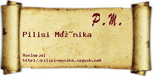 Pilisi Mónika névjegykártya