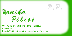 monika pilisi business card