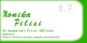 monika pilisi business card